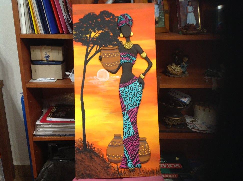 Painting "African Woman"