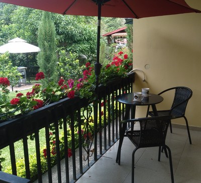 Terrace with view to the garden